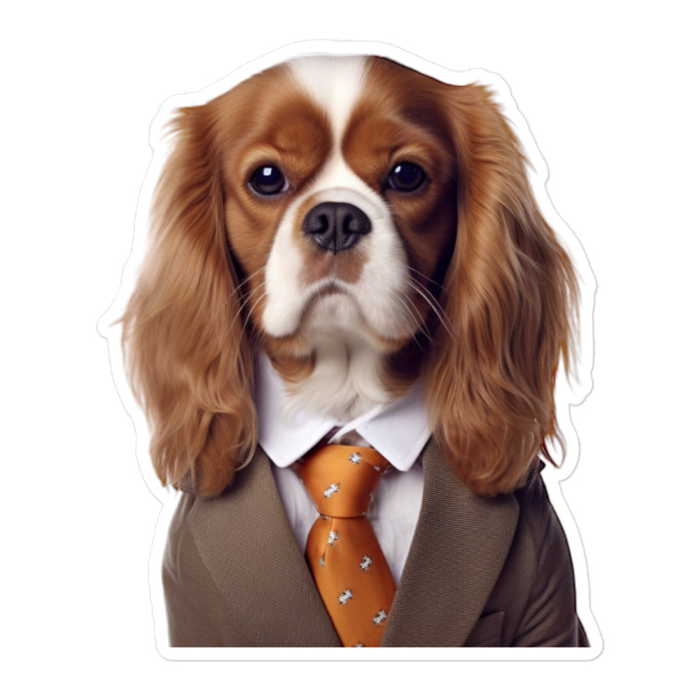 Cavalier King Charles Spaniel Sales Consultant Sticker - Stickerfy.ai