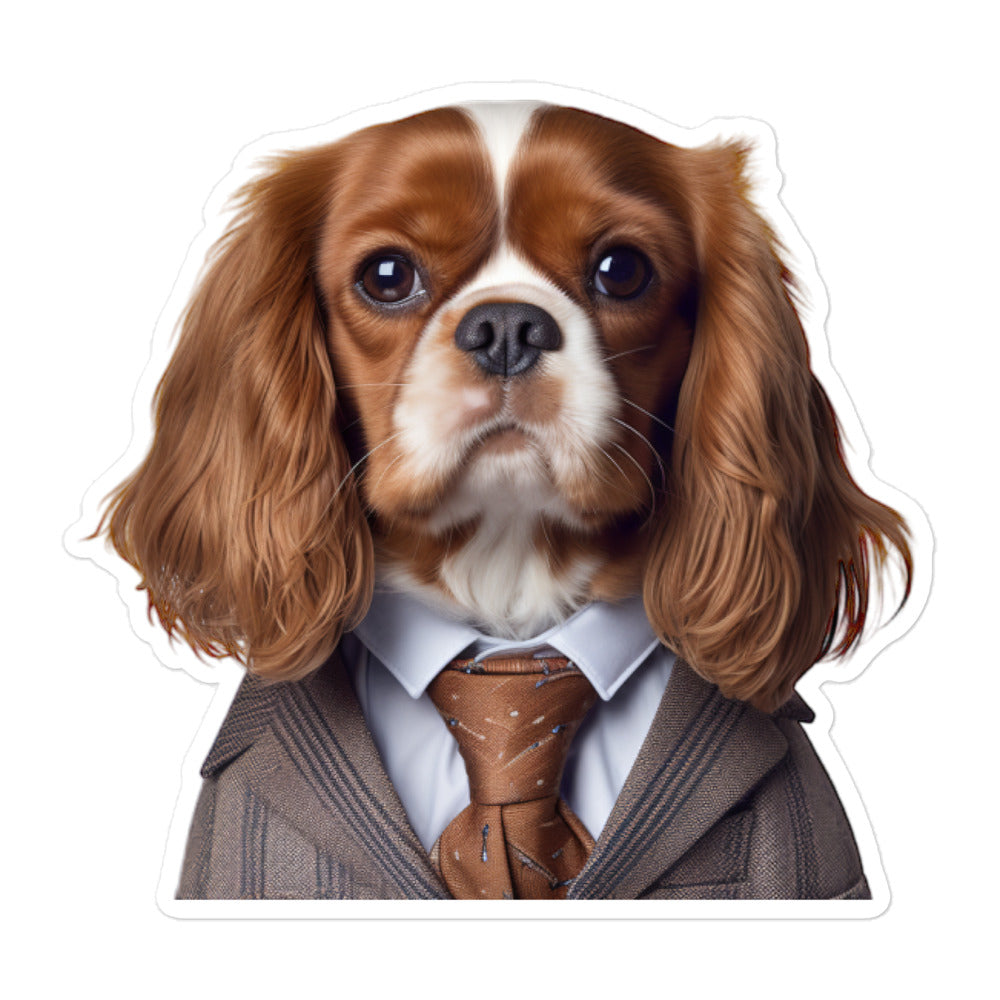 Cavalier King Charles Spaniel Sales Consultant Sticker - Stickerfy.ai