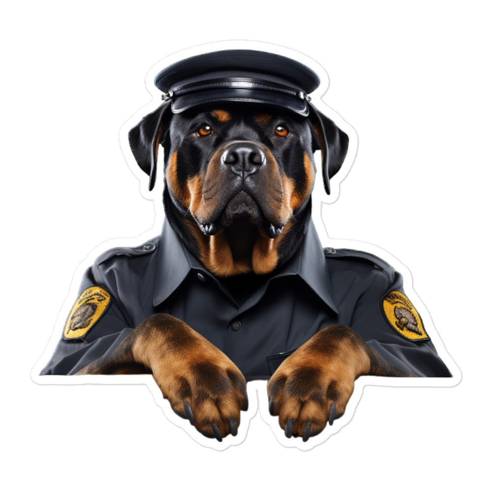 Rottweiler Transit Operator Sticker - Stickerfy.ai