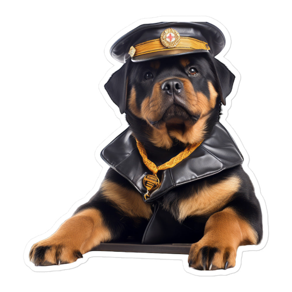 Rottweiler Transit Operator Sticker - Stickerfy.ai