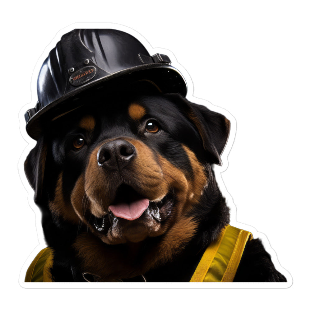 Rottweiler Transit Operator Sticker - Stickerfy.ai