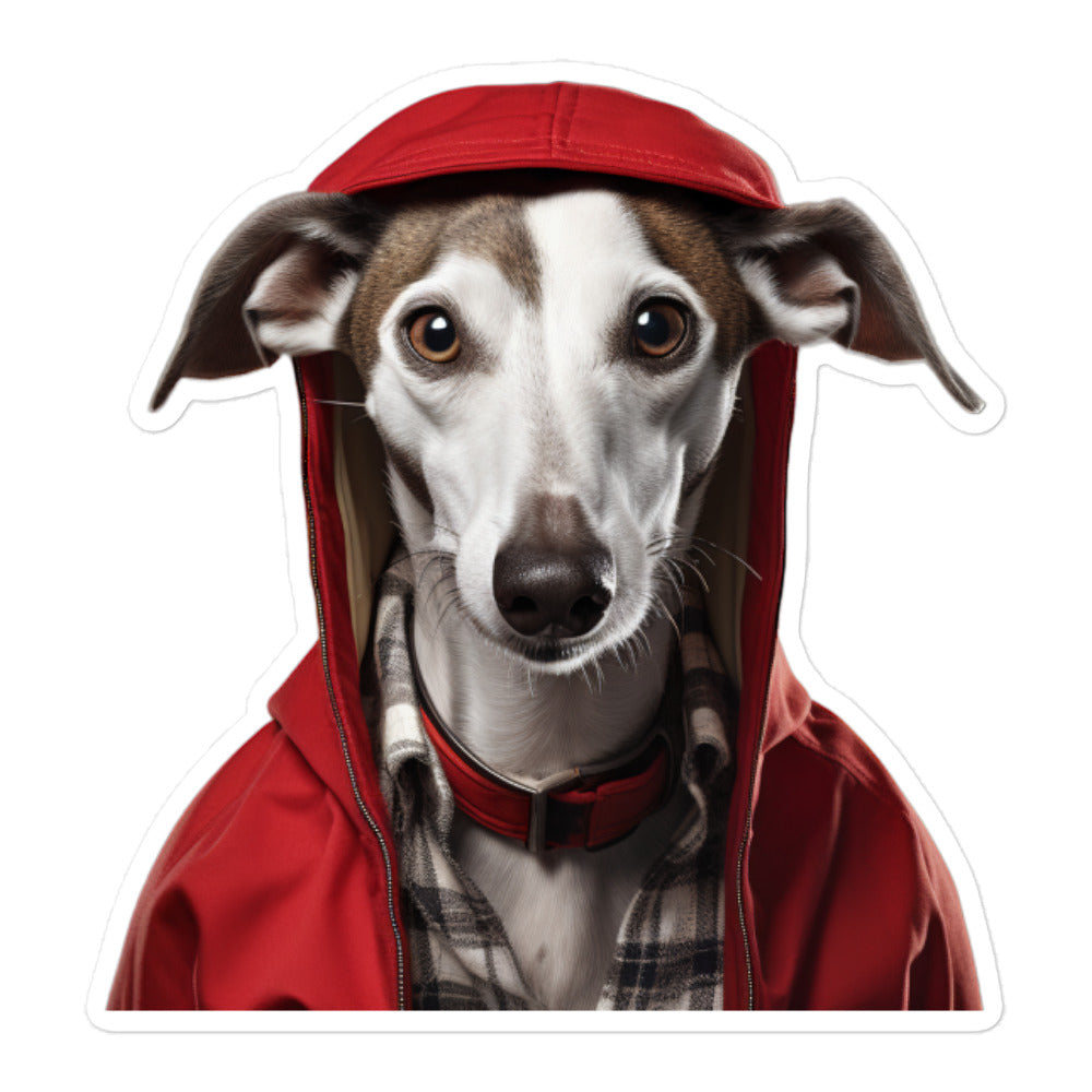 Whippet Student Sticker - Stickerfy.ai