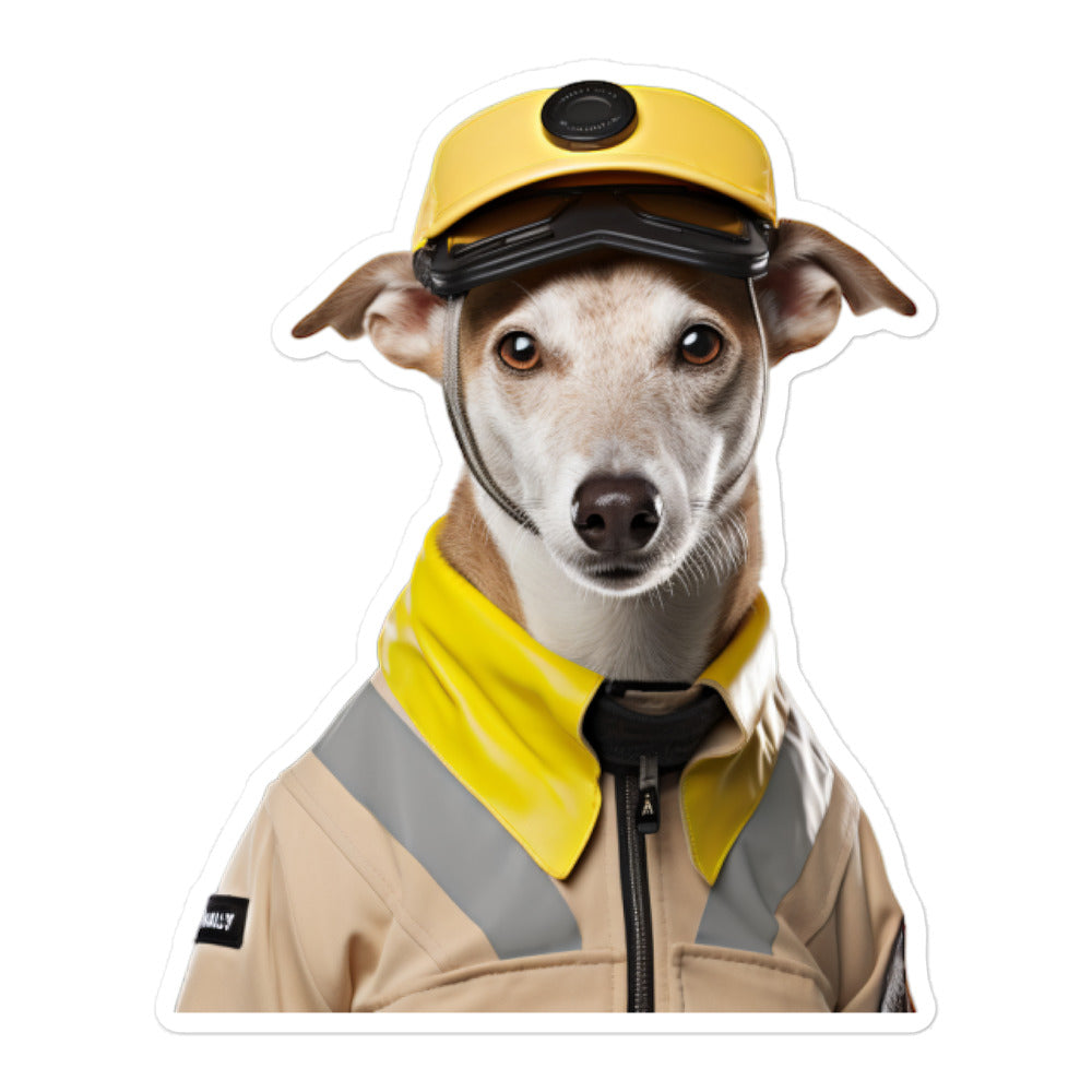 Whippet Security Officer Sticker - Stickerfy.ai