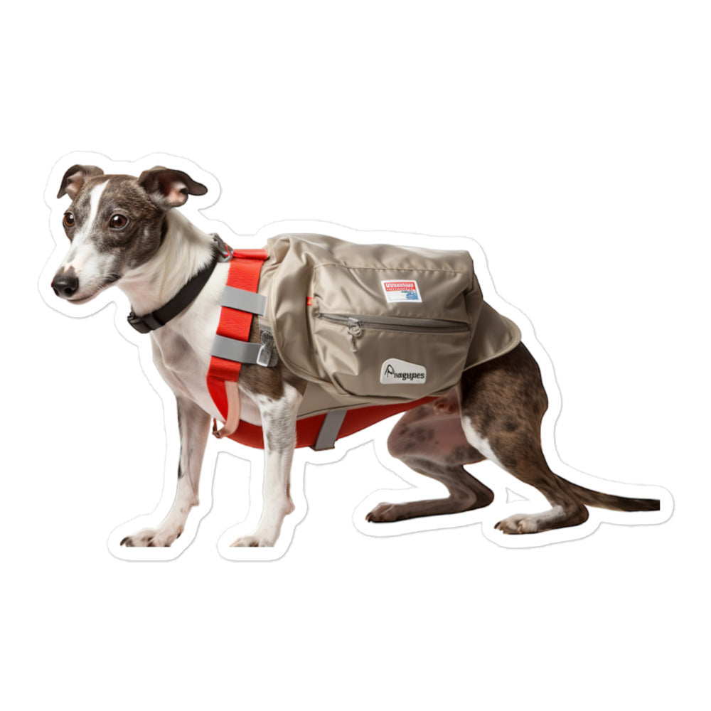 Whippet Mail Carrier Sticker - Stickerfy.ai