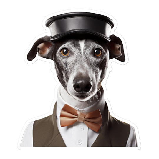 Whippet Hotel Staff Sticker - Stickerfy.ai