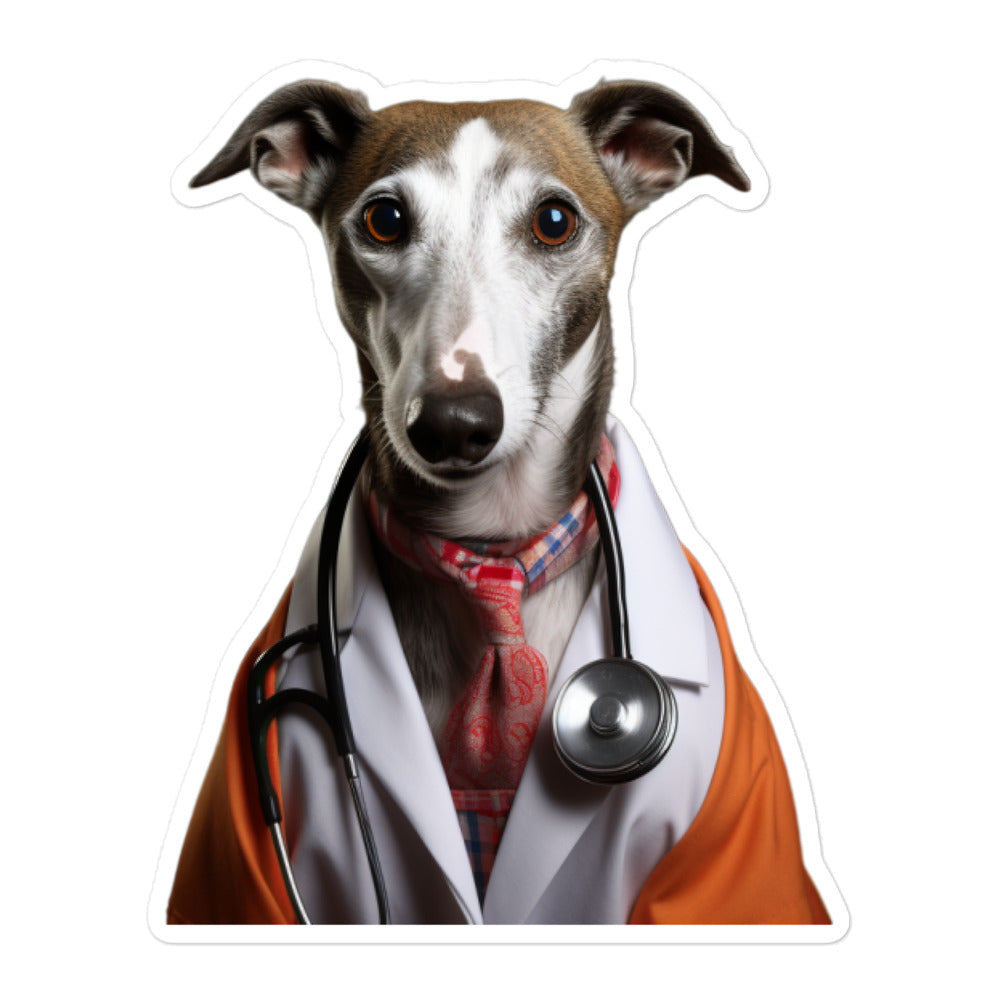 Whippet Doctor Sticker - Stickerfy.ai