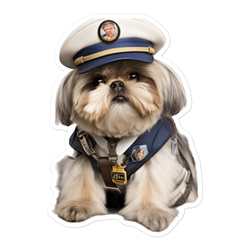 Shih Tzu Transit Operator Sticker - Stickerfy.ai