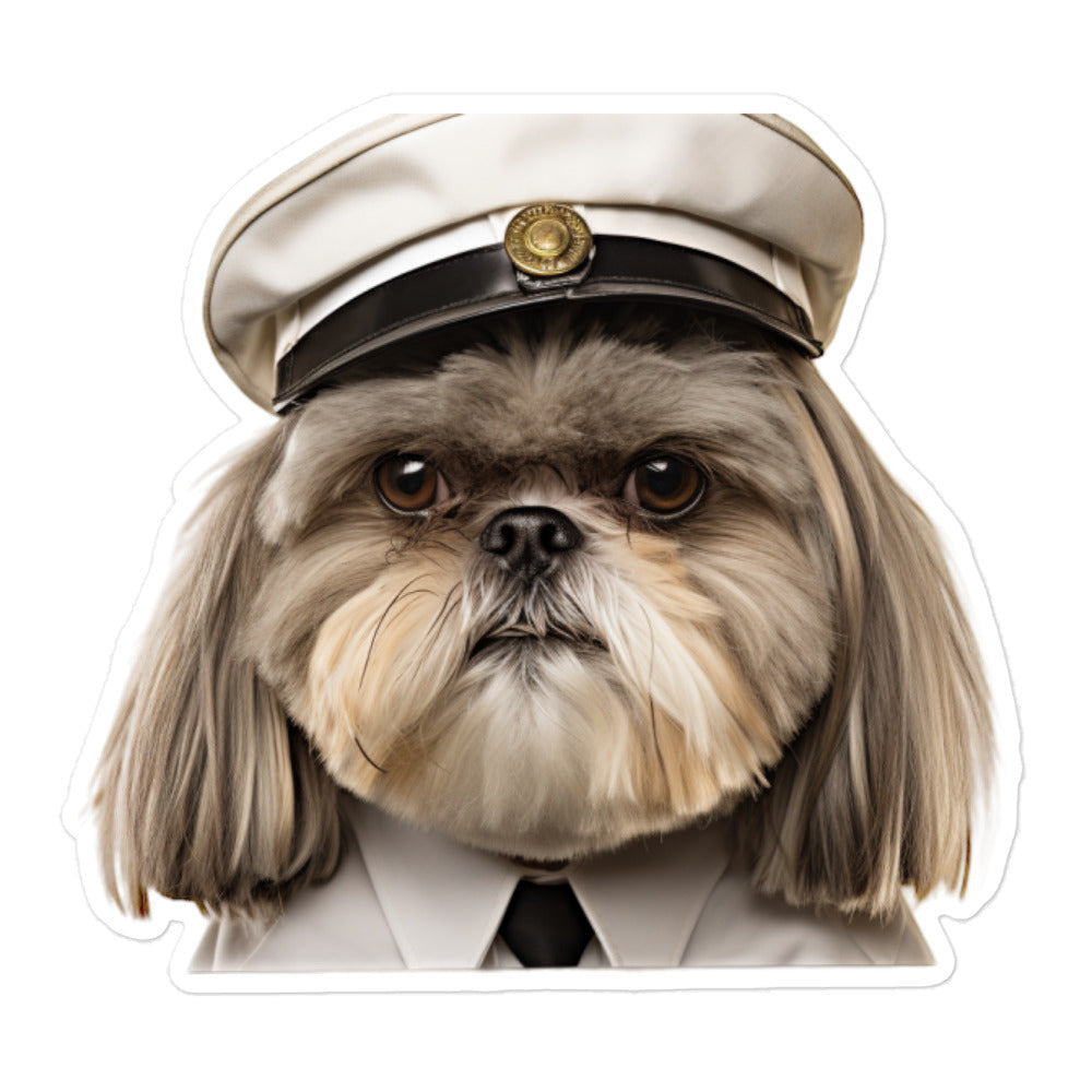 Shih Tzu Transit Operator Sticker - Stickerfy.ai