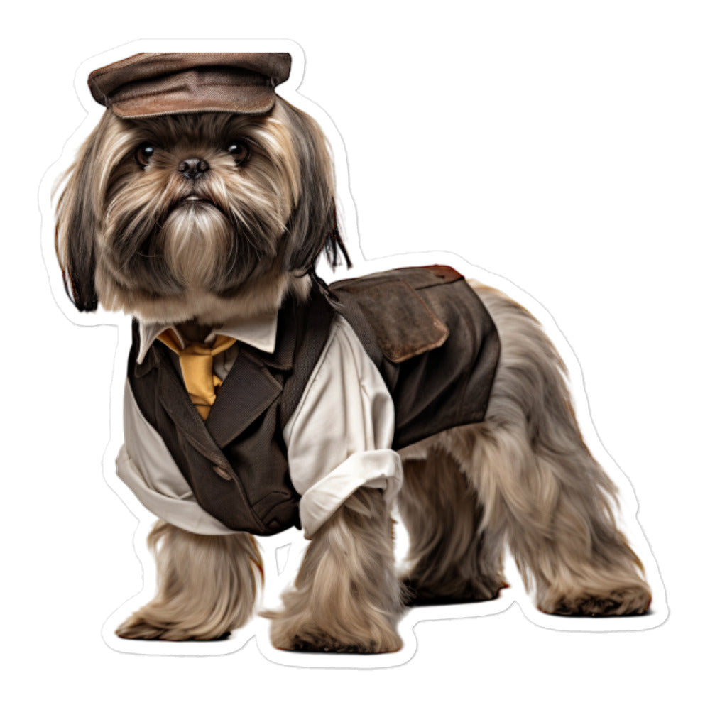 Shih Tzu Transit Operator Sticker - Stickerfy.ai