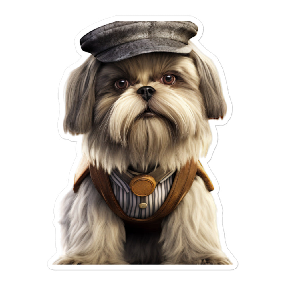 Shih Tzu Transit Operator Sticker - Stickerfy.ai