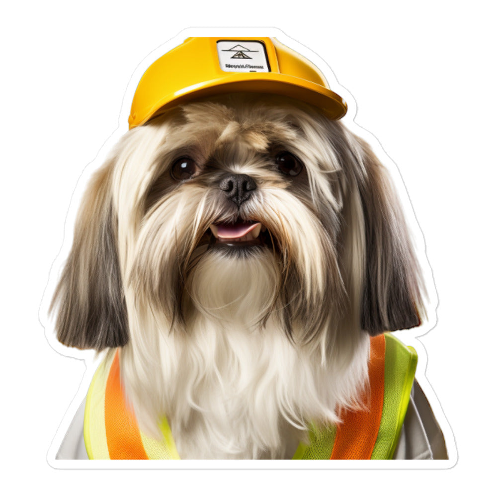 Shih Tzu Transit Operator Sticker - Stickerfy.ai