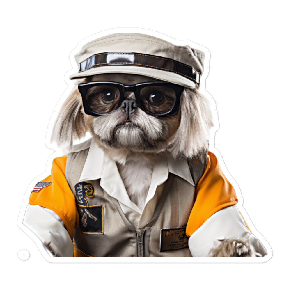 Shih Tzu Transit Operator Sticker - Stickerfy.ai