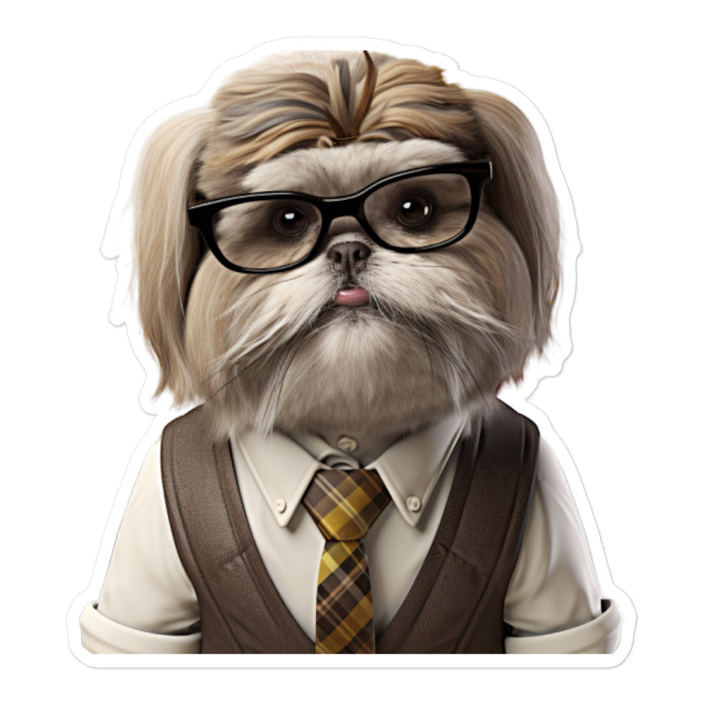 Shih Tzu Student Sticker - Stickerfy.ai