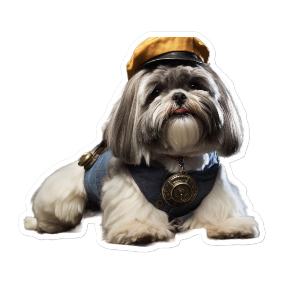 Shih Tzu Transit Operator Sticker - Stickerfy.ai