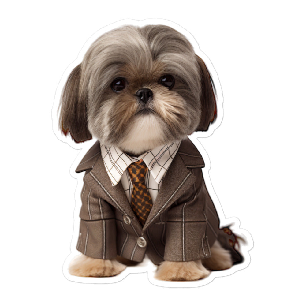 Shih Tzu Sales Consultant Sticker - Stickerfy.ai