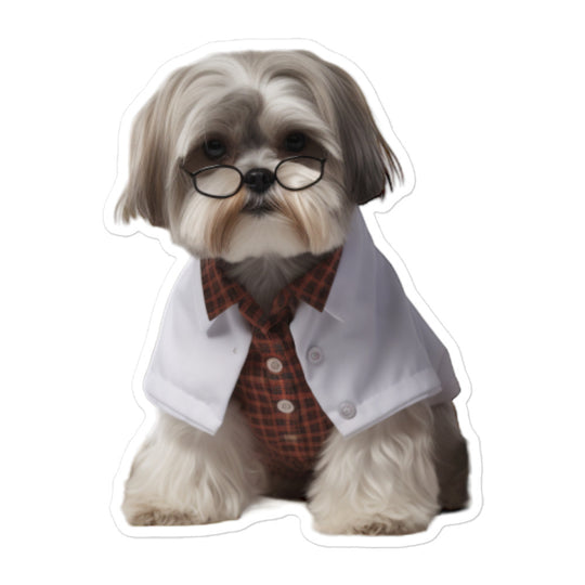 Shih Tzu Pharmacist Sticker - Stickerfy.ai