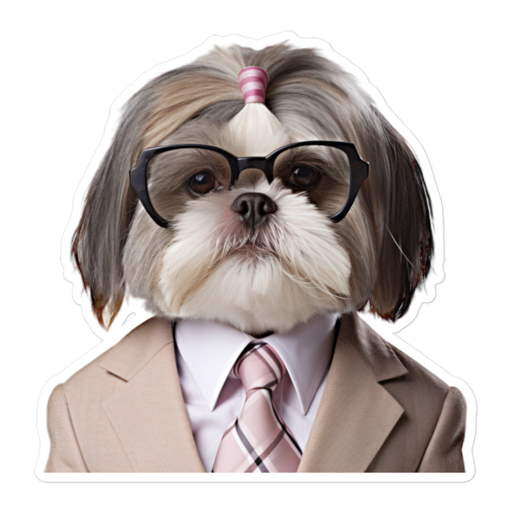 Shih Tzu Sales Consultant Sticker - Stickerfy.ai