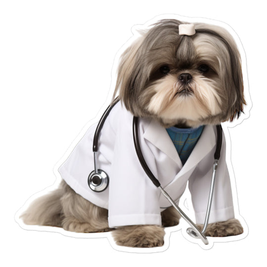 Shih Tzu Doctor Sticker - Stickerfy.ai