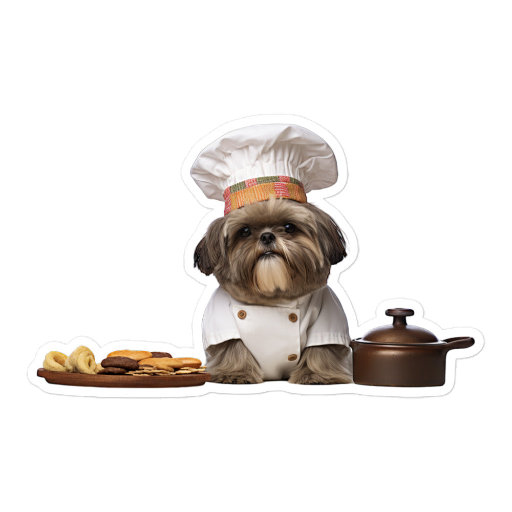Shih Tzu Chef Sticker - Stickerfy.ai