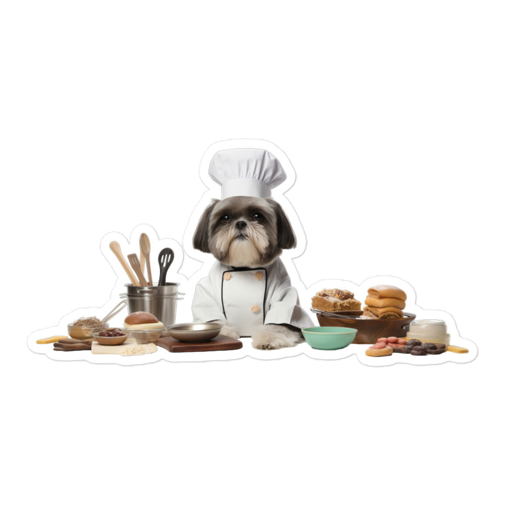 Shih Tzu Chef Sticker - Stickerfy.ai