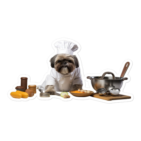 Shih Tzu Chef Sticker - Stickerfy.ai