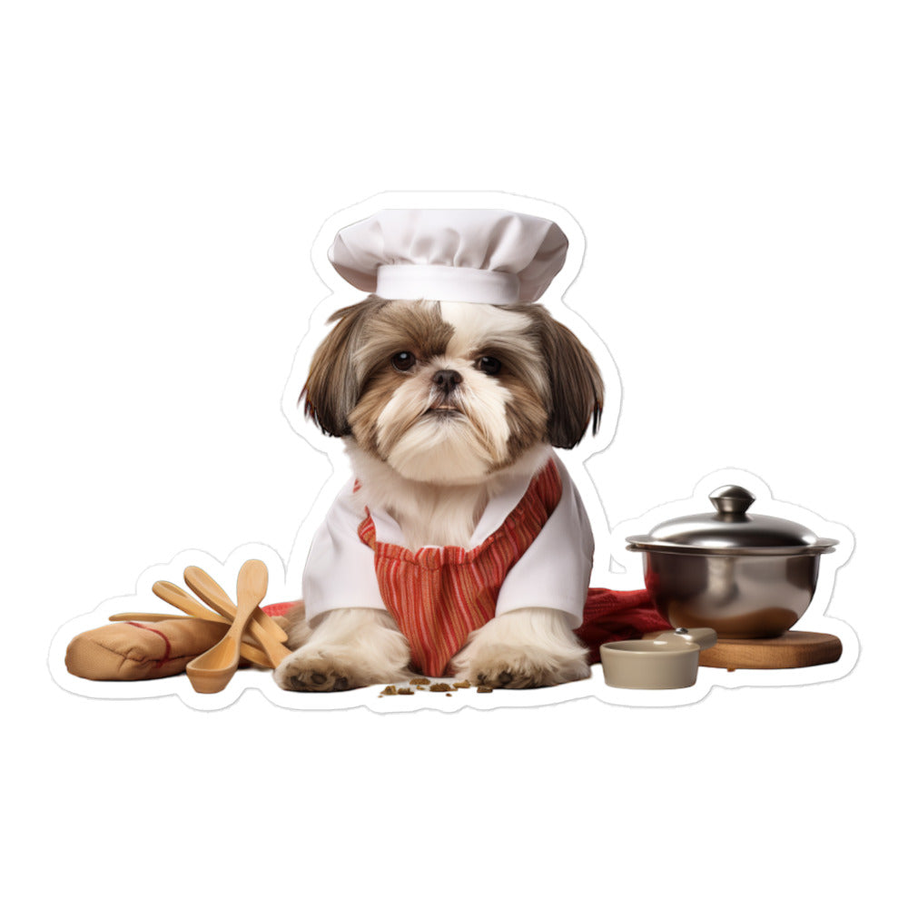 Shih Tzu Chef Sticker - Stickerfy.ai