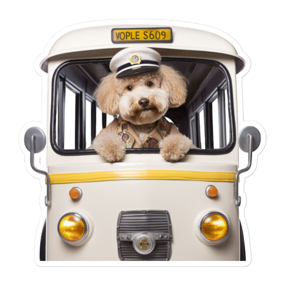 Poodle Transit Operator Sticker - Stickerfy.ai