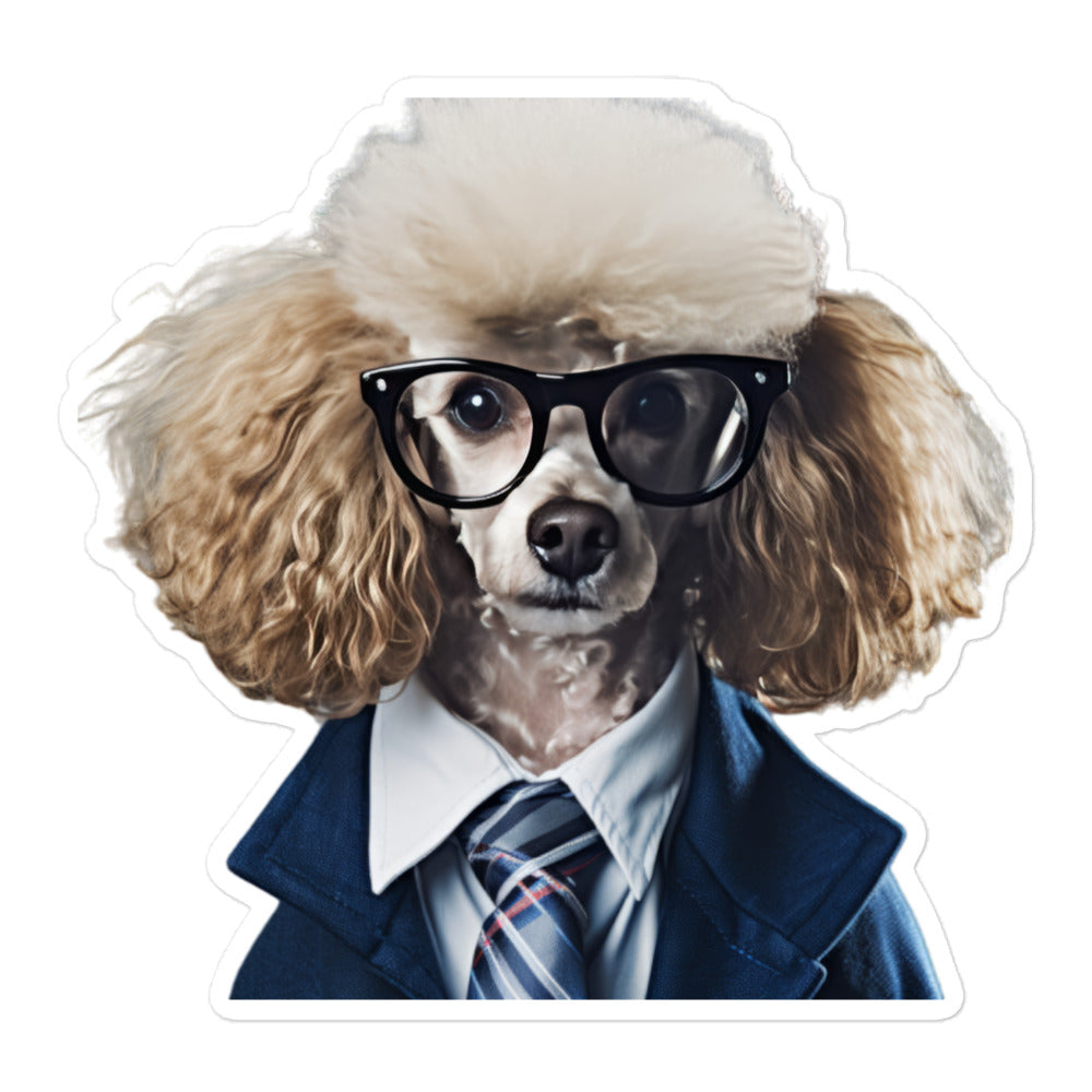 Poodle Student Sticker - Stickerfy.ai