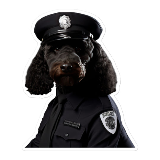 Poodle Security Officer Sticker - Stickerfy.ai