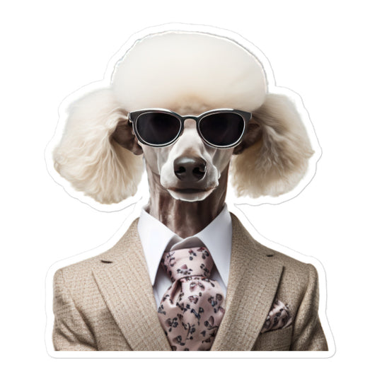 Poodle Sales Consultant Sticker - Stickerfy.ai