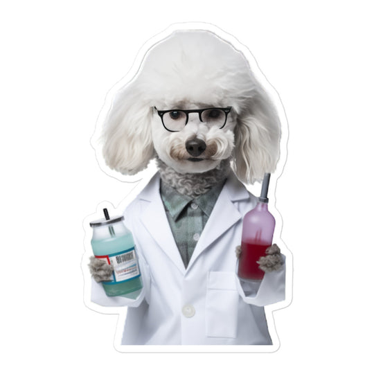 Poodle Pharmacist Sticker - Stickerfy.ai