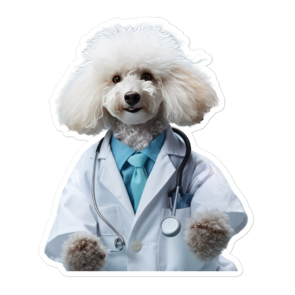 Poodle Doctor Sticker - Stickerfy.ai