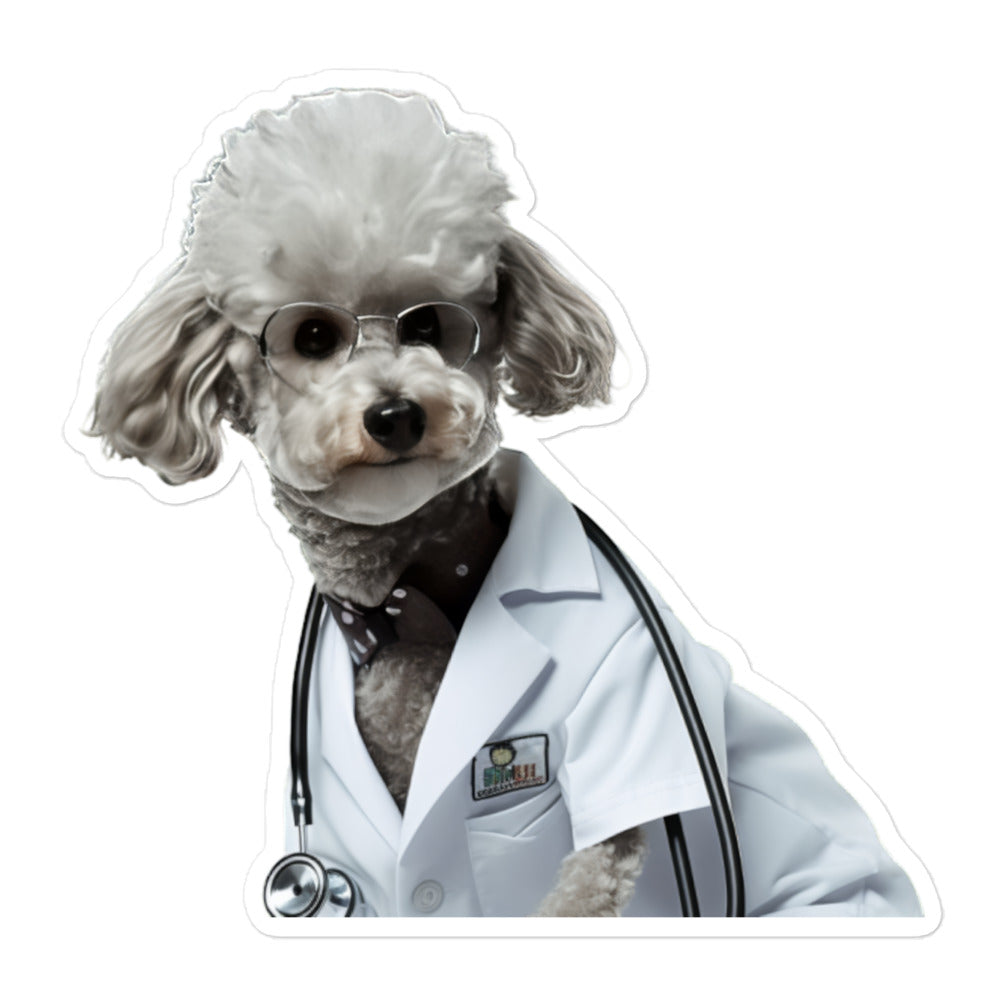 Poodle Doctor Sticker - Stickerfy.ai