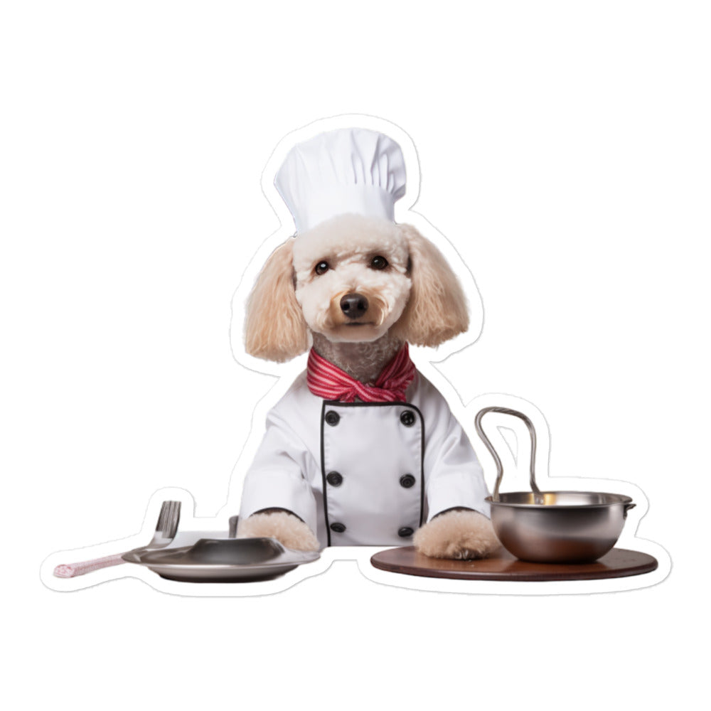 Poodle Chef Sticker - Stickerfy.ai