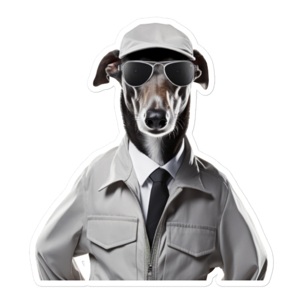 Greyhound Security Officer Sticker - Stickerfy.ai