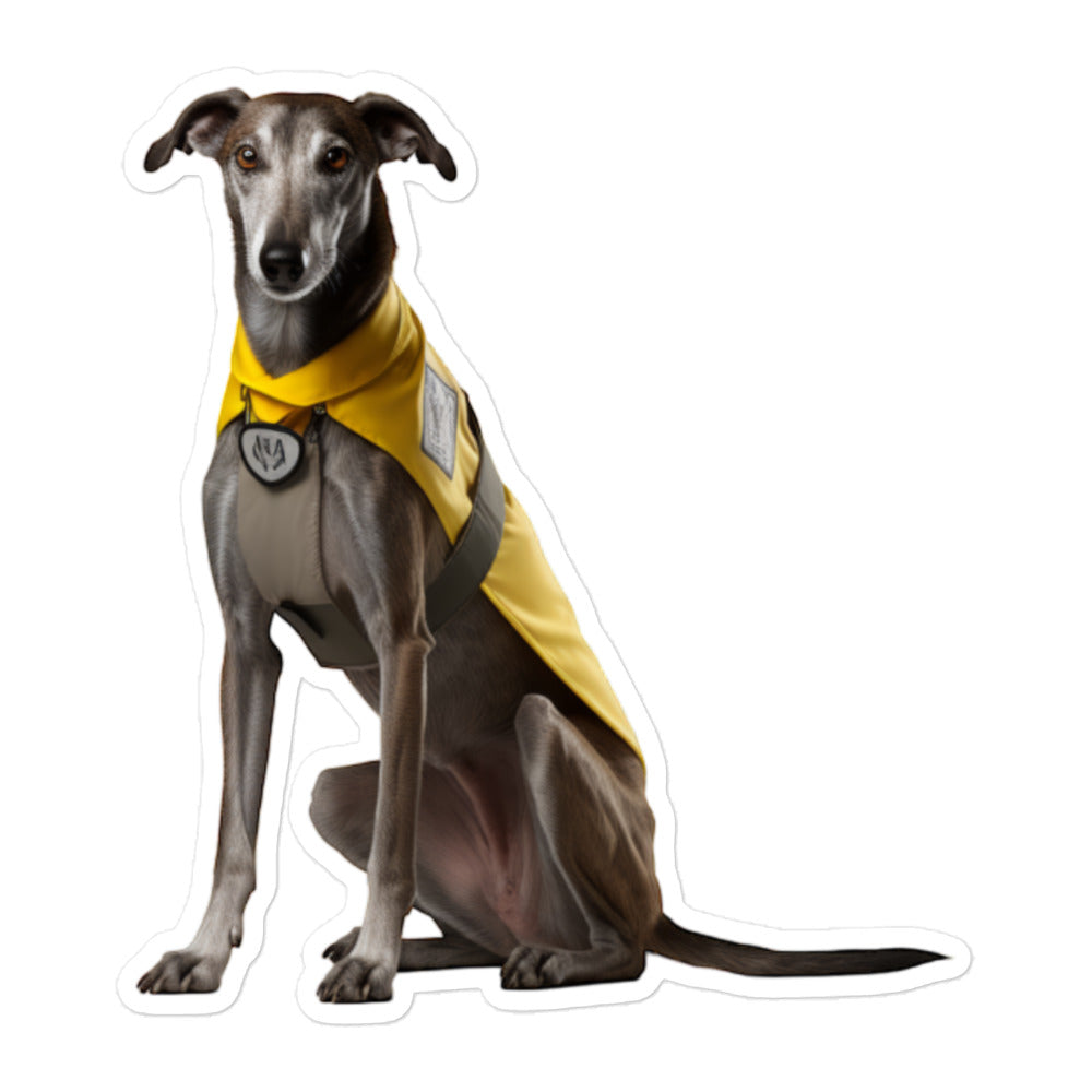 Greyhound Security Officer Sticker - Stickerfy.ai