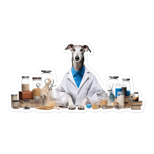 Greyhound Pharmacist Sticker - Stickerfy.ai