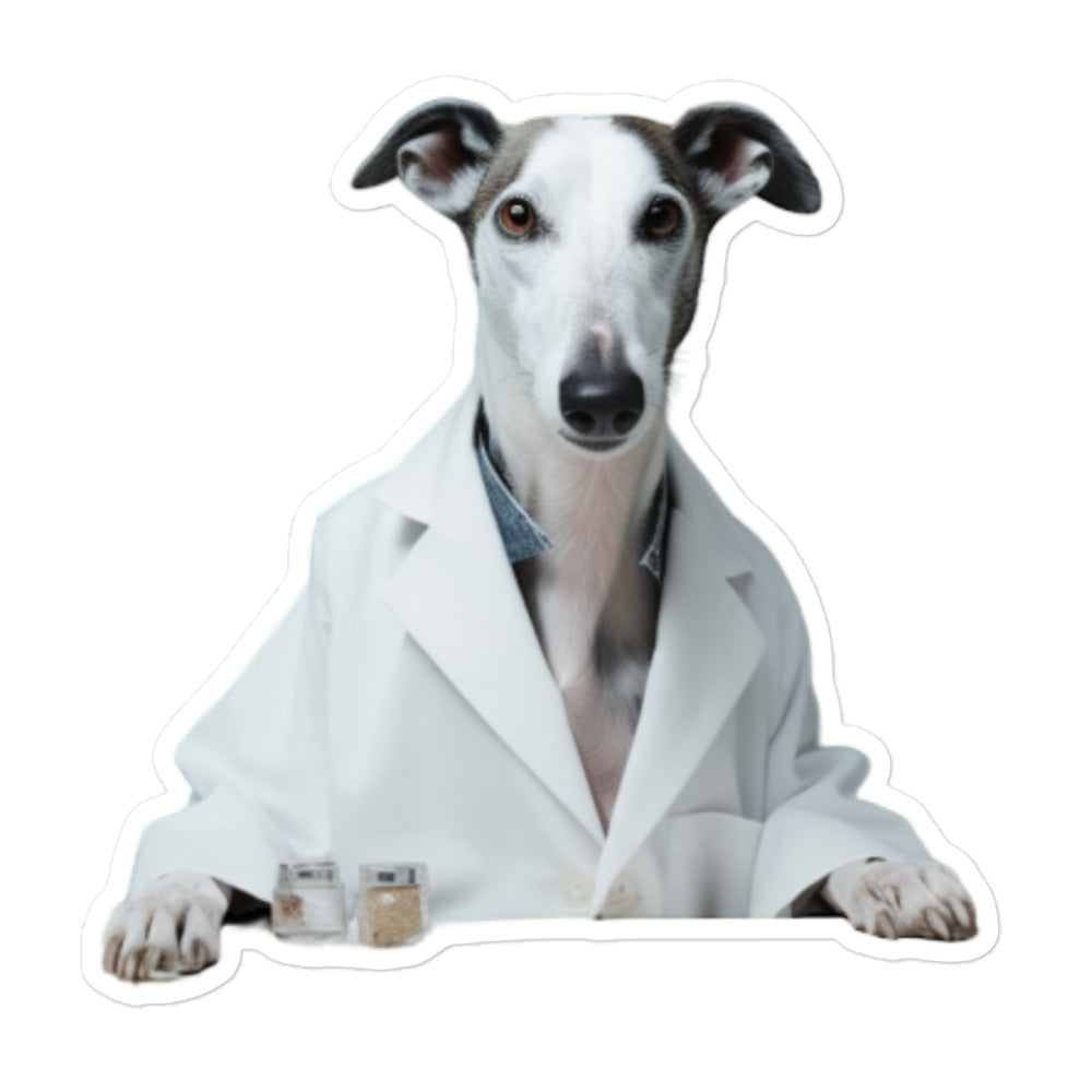 Greyhound Pharmacist Sticker - Stickerfy.ai