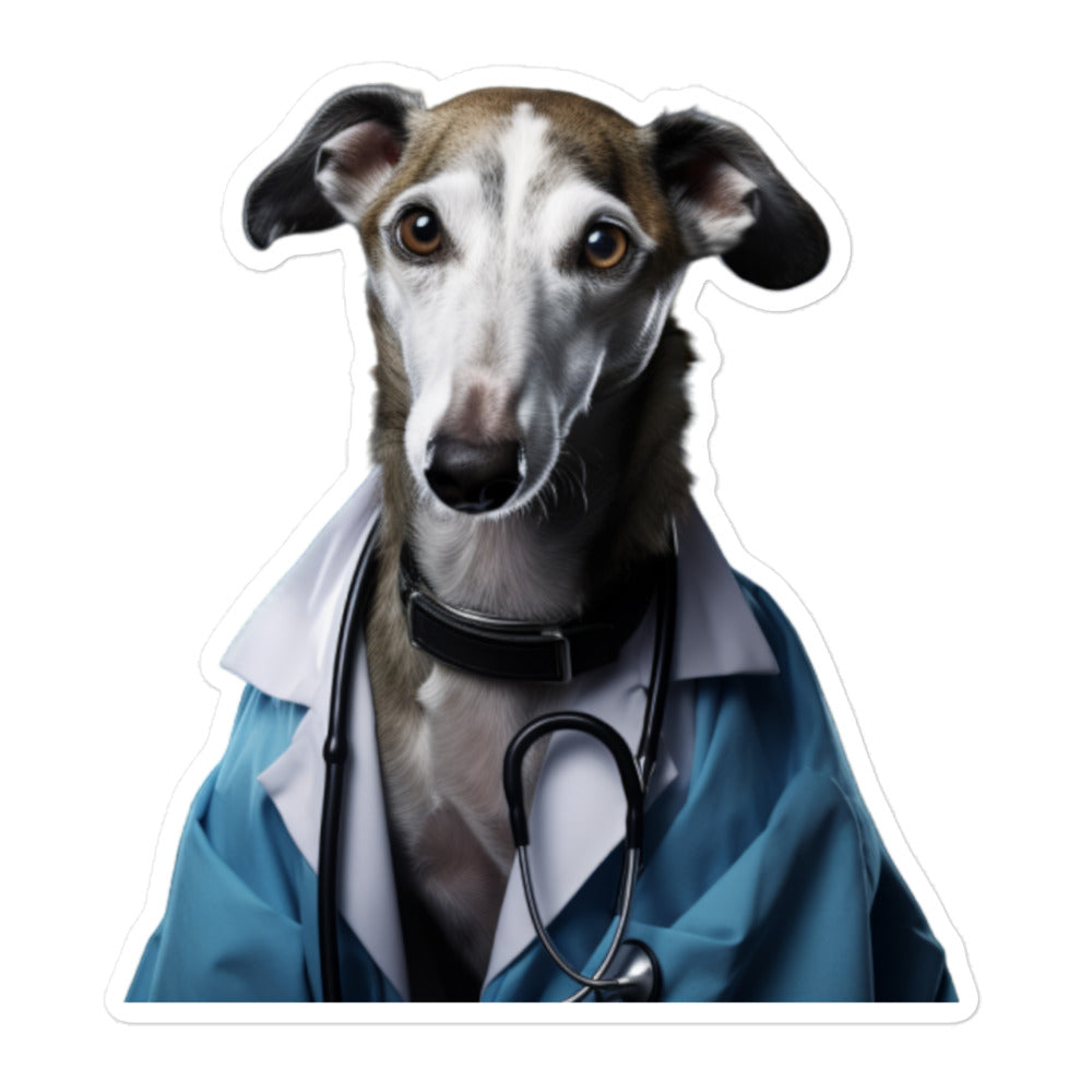 Greyhound Doctor Sticker - Stickerfy.ai
