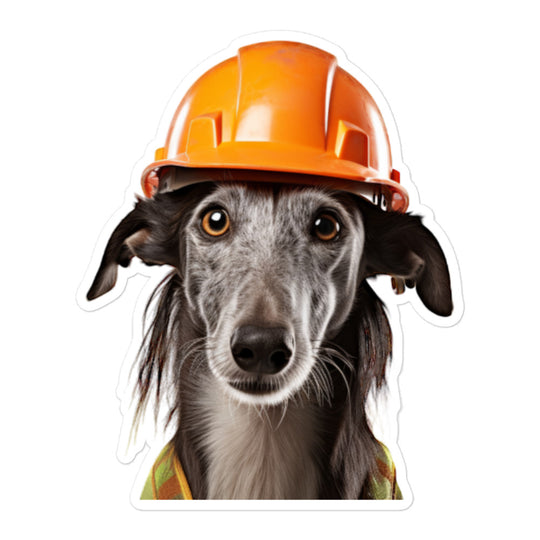 Greyhound Contractor Sticker - Stickerfy.ai