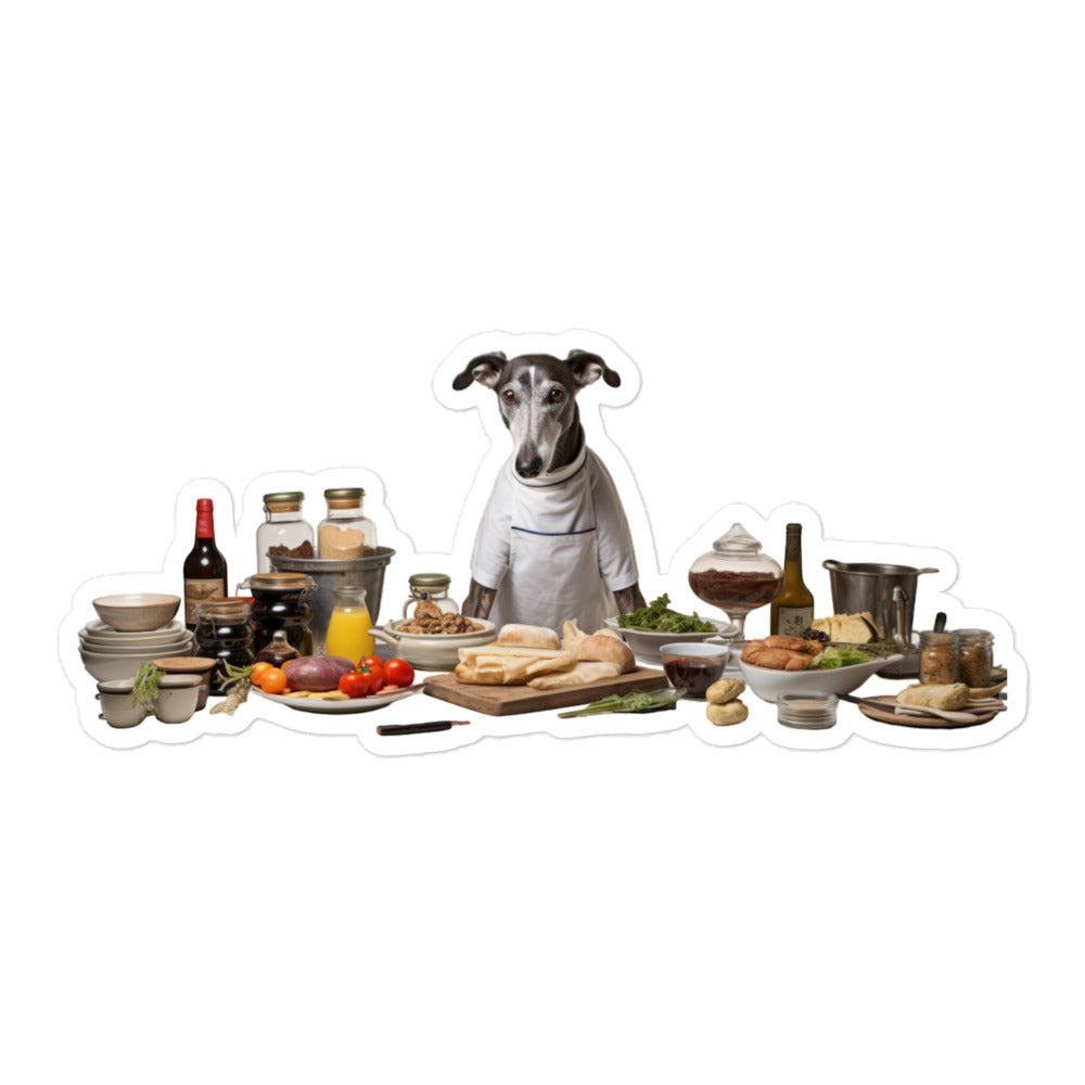 Greyhound Chef Sticker - Stickerfy.ai