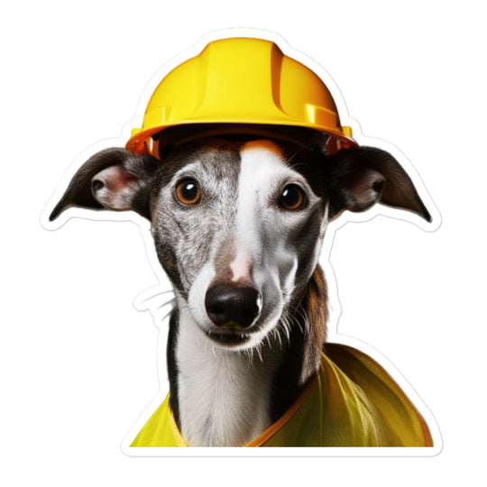 Greyhound Contractor Sticker - Stickerfy.ai