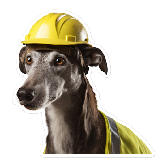 Greyhound Contractor Sticker - Stickerfy.ai