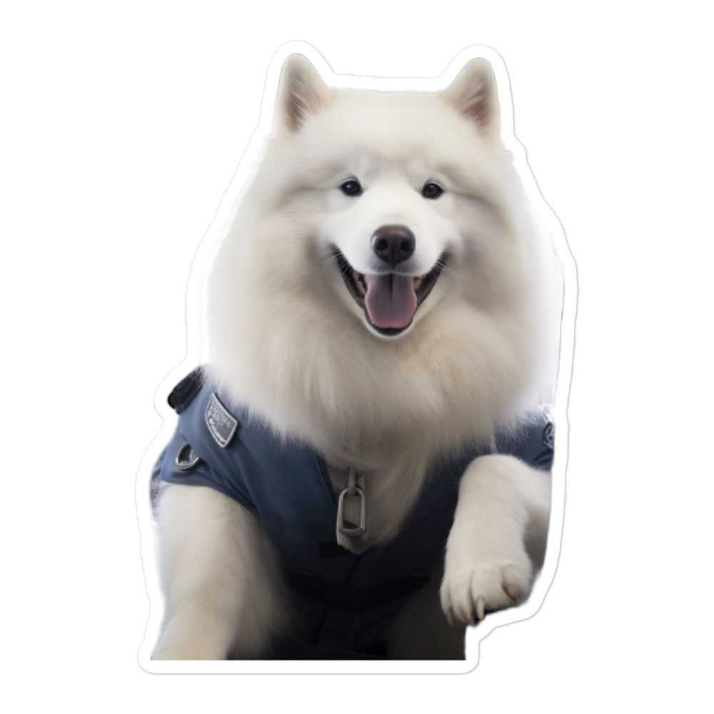 Samoyed Transit Operator Sticker - Stickerfy.ai