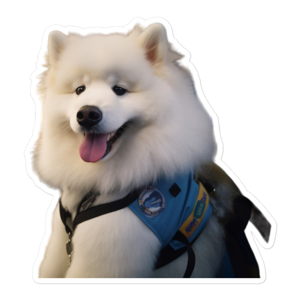 Samoyed Transit Operator Sticker - Stickerfy.ai