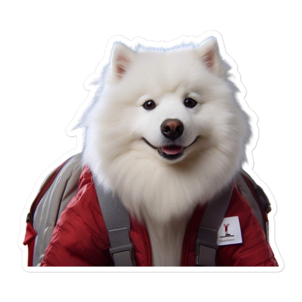 Samoyed Student Sticker - Stickerfy.ai