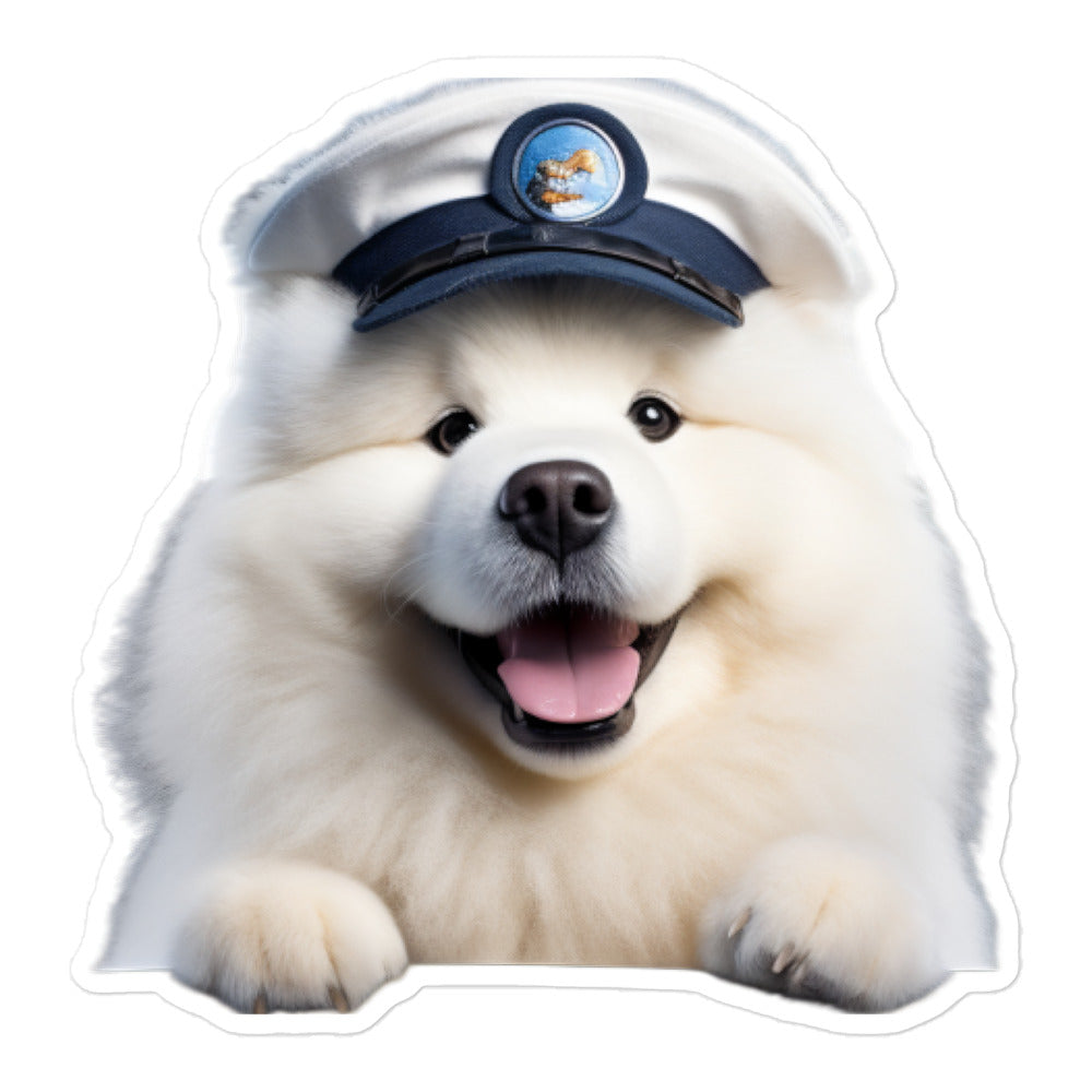 Samoyed Transit Operator Sticker - Stickerfy.ai