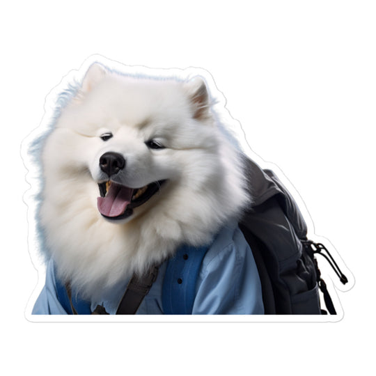 Samoyed Student Sticker - Stickerfy.ai