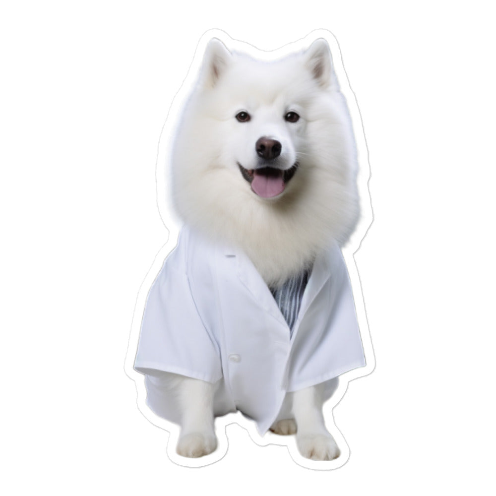 Samoyed Pharmacist Sticker - Stickerfy.ai