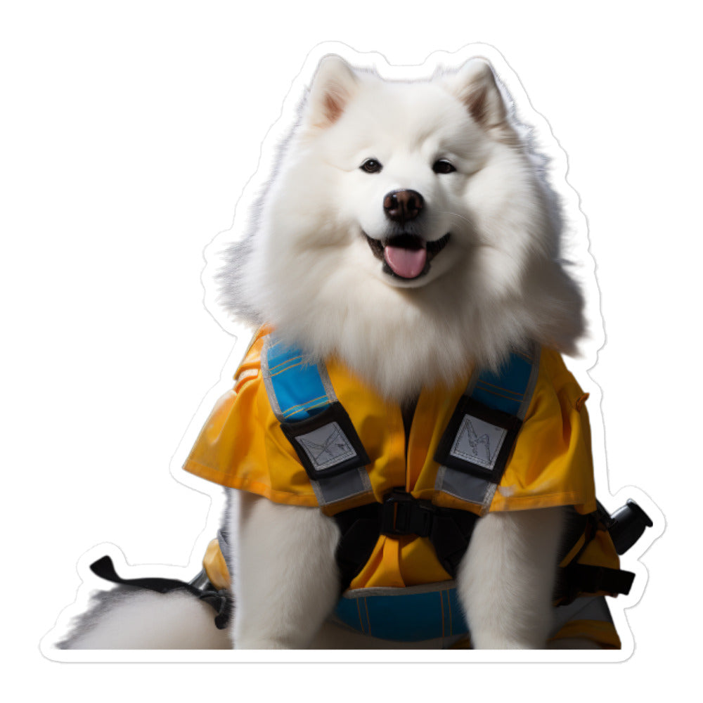 Samoyed Contractor Sticker - Stickerfy.ai